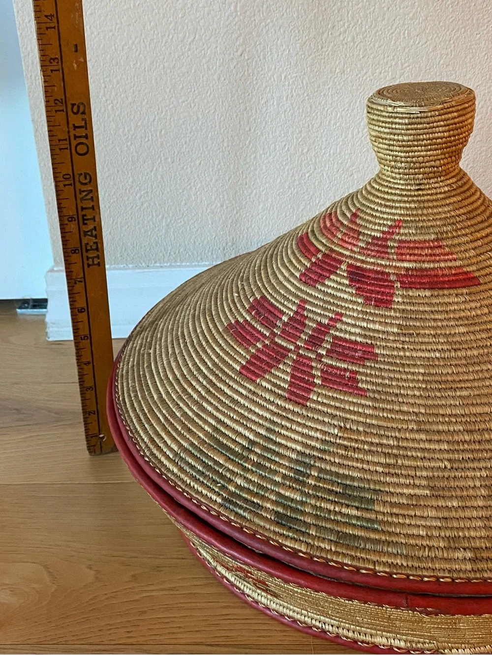 Large Vintage Ethiopian Mesob Basket Handwoven Injera Serving Table